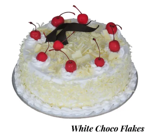 WHITE CHOCO FLAKES CAKE (1/2 KG)